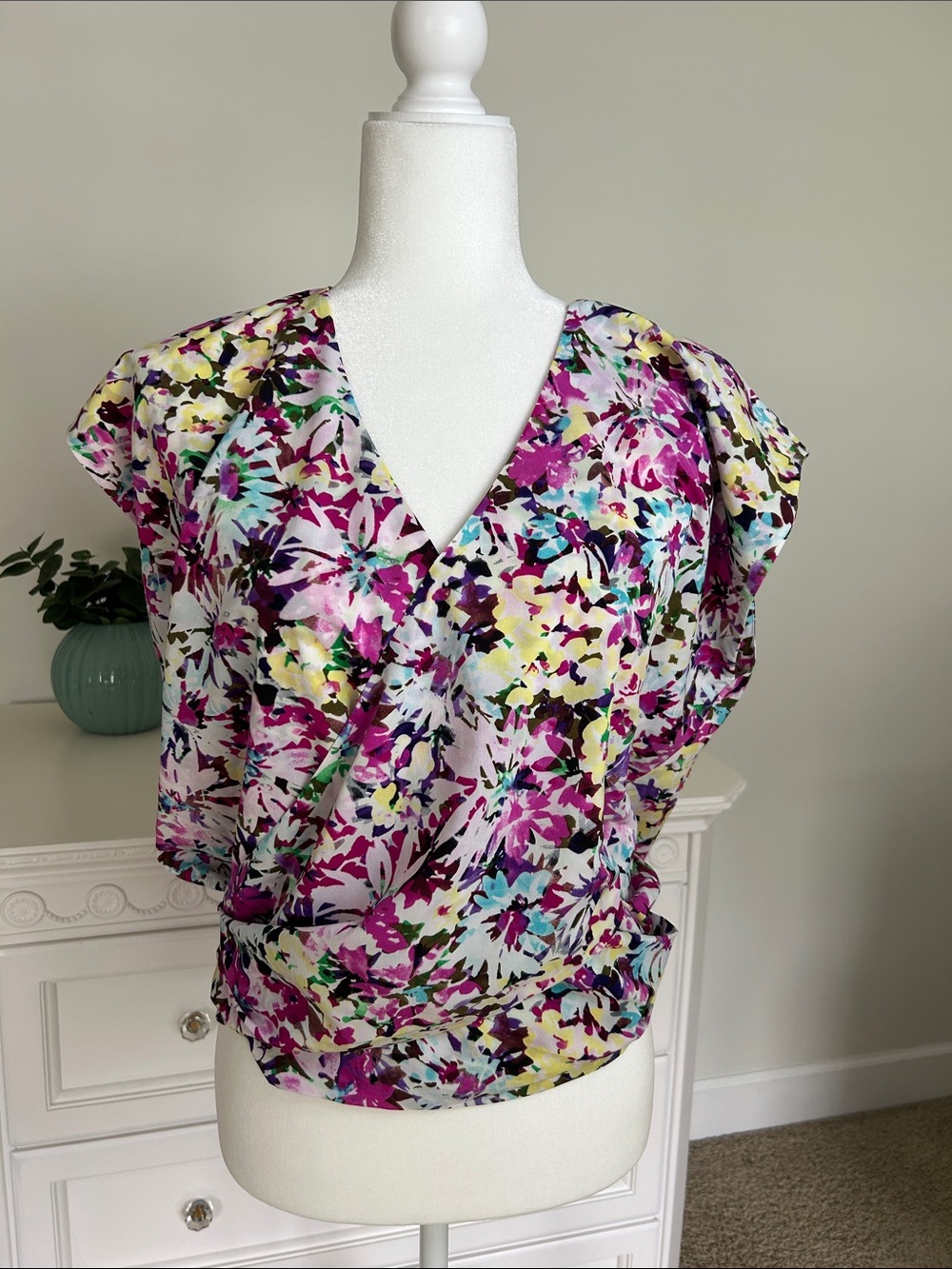 Women’s CAbi Eden Floral Faux Wrap Top